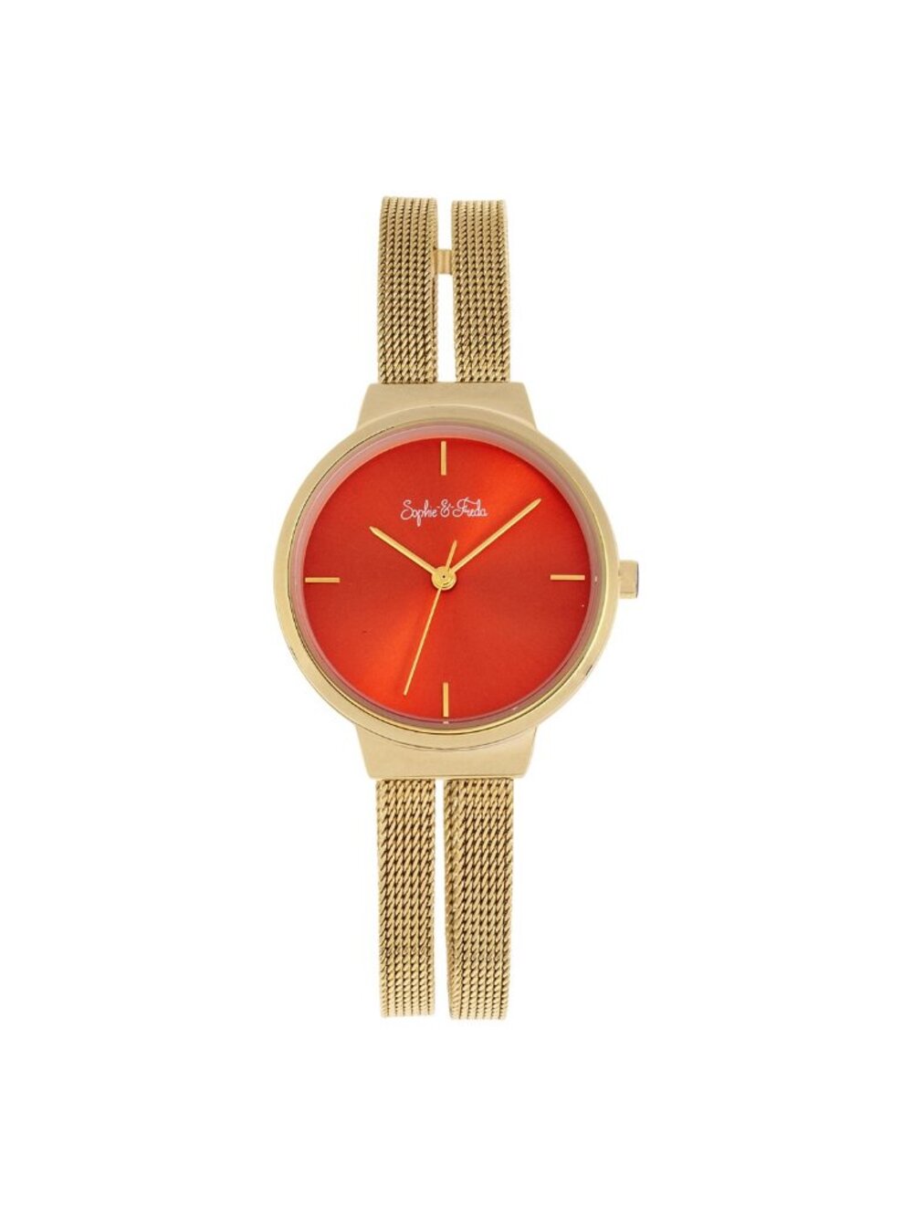 NWT Sophie And Freda Sedona Quartz Orange Dial Ladies Watch